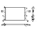 Radiator, racire motor NRF 53629</br>Piesa auto pentru Radiator racire apa/ ulei