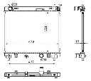 Radiator, racire motor NRF 53667</br>Piesa auto pentru Radiator racire apa/ ulei