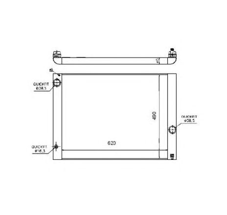 Radiator, racire motor NRF 53724 Radiator, racire motor NRF 53724