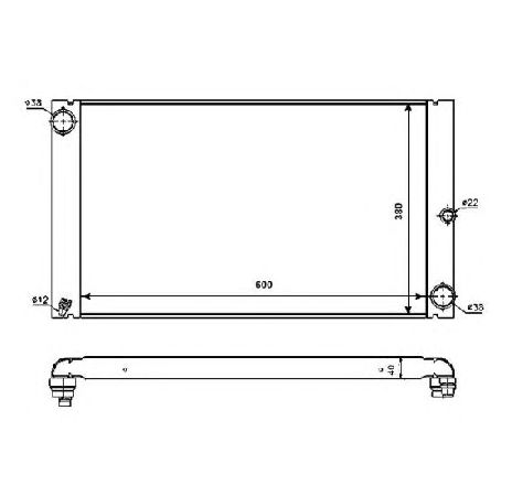 Radiator, racire motor NRF 53725</br>Piesa auto pentru Radiator racire apa/ ulei Radiator, racire motor NRF 53725</br>Piesa auto pentru Radiator racire apa/ ulei