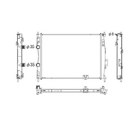 Radiator, racire motor NRF 53755</br>Piesa auto pentru Radiator racire apa/ ulei Radiator, racire motor NRF 53755</br>Piesa auto pentru Radiator racire apa/ ulei