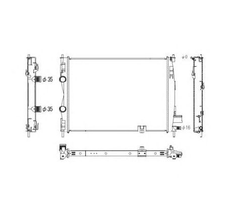 Radiator, racire motor NRF 53756</br>Piesa auto pentru Radiator racire apa/ ulei Radiator, racire motor NRF 53756</br>Piesa auto pentru Radiator racire apa/ ulei