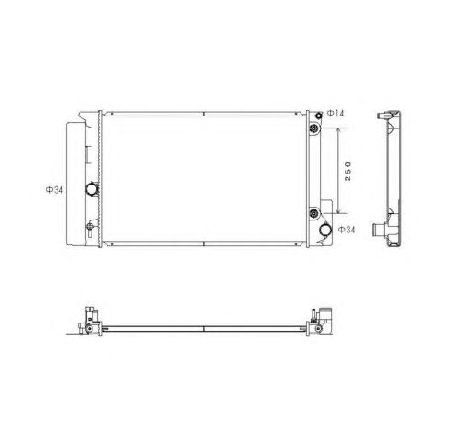 Radiator, racire motor NRF 53766 Radiator, racire motor NRF 53766