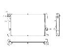 Radiator, racire motor NRF 53767