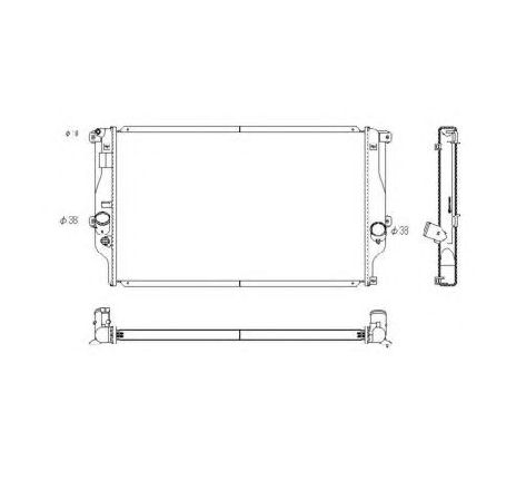 Radiator, racire motor NRF 53769 Radiator, racire motor NRF 53769
