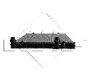 Radiator, racire motor NRF 53816</br>Piesa auto pentru Radiator racire apa/ ulei