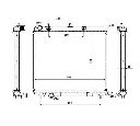 Radiator, racire motor NRF 53863</br>Piesa auto pentru Radiator racire apa/ ulei