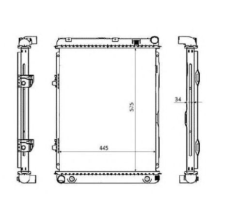 Radiator, racire motor NRF 53866</br>Piesa auto pentru Radiator racire apa/ ulei Radiator, racire motor NRF 53866</br>Piesa auto pentru Radiator racire apa/ ulei