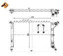 Radiator, racire motor NRF 53969