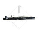 Radiator, racire motor NRF 53973</br>Piesa auto pentru Radiator racire apa/ ulei