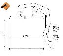 Schimbator caldura, incalzire habitaclu NRF 54217