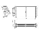 Schimbator caldura, incalzire habitaclu NRF 54268