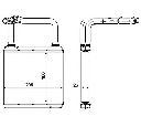 Schimbator caldura, incalzire habitaclu NRF 54273