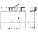 Schimbator caldura, incalzire habitaclu NRF 54277