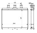 Schimbator caldura, incalzire habitaclu NRF 54278</br>Piesa auto pentru Incalzire