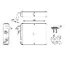 Schimbator caldura, incalzire habitaclu NRF 54282</br>Piesa auto pentru Incalzire