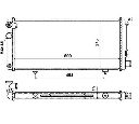 Radiator, racire motor NRF 54628</br>Piesa auto pentru Radiator racire apa/ ulei