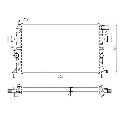 Radiator, racire motor NRF 54668A</br>Piesa auto pentru Radiator racire apa/ ulei