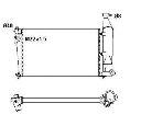 Radiator, racire motor NRF 54677</br>Piesa auto pentru Radiator racire apa/ ulei