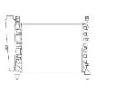 Radiator, racire motor NRF 54680</br>Piesa auto pentru Radiator racire apa/ ulei