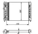 Radiator, racire motor NRF 54686</br>Piesa auto pentru Radiator racire apa/ ulei