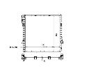 Radiator, racire motor NRF 55329</br>Piesa auto pentru Radiator racire apa/ ulei