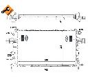Radiator, racire motor NRF 55351</br>Piesa auto pentru Radiator racire apa/ ulei