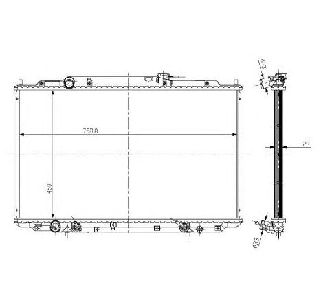 Radiator, racire motor NRF 56051</br>Piesa auto pentru Radiator racire apa/ ulei Radiator, racire motor NRF 56051</br>Piesa auto pentru Radiator racire apa/ ulei
