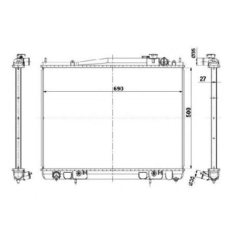 Radiator, racire motor NRF 56088</br>Piesa auto pentru Radiator racire apa/ ulei Radiator, racire motor NRF 56088</br>Piesa auto pentru Radiator racire apa/ ulei