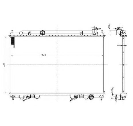 Radiator, racire motor NRF 56089</br>Piesa auto pentru Radiator racire apa/ ulei Radiator, racire motor NRF 56089</br>Piesa auto pentru Radiator racire apa/ ulei