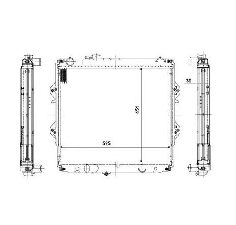 Radiator, racire motor NRF 56116 Radiator, racire motor NRF 56116