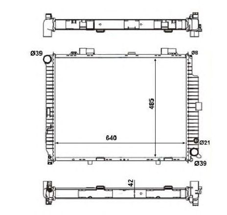 Radiator, racire motor NRF 56140</br>Piesa auto pentru Radiator racire apa/ ulei Radiator, racire motor NRF 56140</br>Piesa auto pentru Radiator racire apa/ ulei