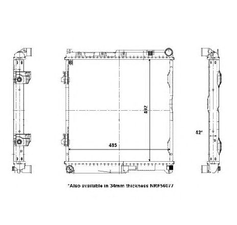 Radiator, racire motor NRF 56141</br>Piesa auto pentru Radiator racire apa/ ulei Radiator, racire motor NRF 56141</br>Piesa auto pentru Radiator racire apa/ ulei