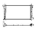 Radiator, racire motor NRF 58068</br>Piesa auto pentru Radiator racire apa/ ulei