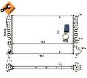Radiator, racire motor NRF 58101