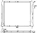 Radiator, racire motor NRF 58107</br>Piesa auto pentru Radiator racire apa/ ulei
