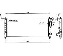 Radiator, racire motor NRF 58154</br>Piesa auto pentru Radiator racire apa/ ulei
