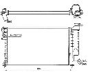 Radiator, racire motor NRF 58183</br>Piesa auto pentru Radiator racire apa/ ulei