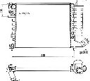 Radiator, racire motor NRF 58184</br>Piesa auto pentru Radiator racire apa/ ulei