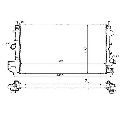 Radiator, racire motor NRF 58204