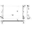 Radiator, racire motor NRF 58230