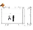 Radiator, racire motor NRF 58304</br>Piesa auto pentru Radiator racire apa/ ulei