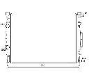 Radiator, racire motor NRF 58327</br>Piesa auto pentru Radiator racire apa/ ulei