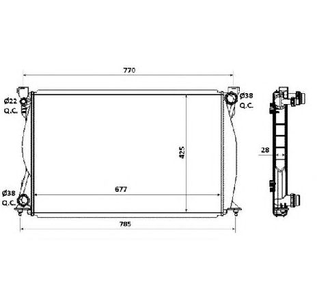 Radiator, racire motor NRF 58359</br>Piesa auto pentru Radiator racire apa/ ulei Radiator, racire motor NRF 58359</br>Piesa auto pentru Radiator racire apa/ ulei