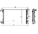 Radiator, racire motor NRF 58360