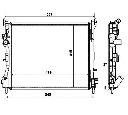 Radiator, racire motor NRF 58374
