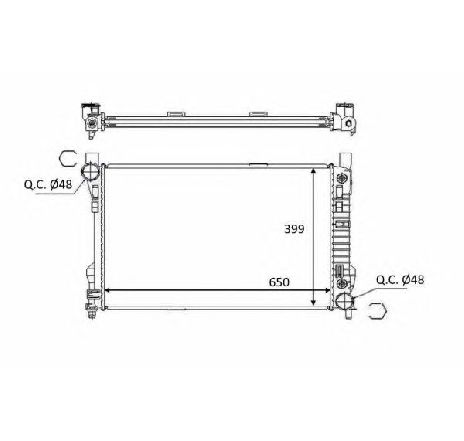 Radiator, racire motor NRF 58390</br>Piesa auto pentru Radiator racire apa/ ulei Radiator, racire motor NRF 58390</br>Piesa auto pentru Radiator racire apa/ ulei