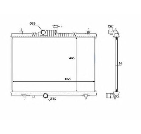 Radiator, racire motor NRF 58394</br>Piesa auto pentru Radiator racire apa/ ulei Radiator, racire motor NRF 58394</br>Piesa auto pentru Radiator racire apa/ ulei
