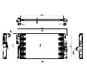 Radiator, racire motor NRF 58410</br>Piesa auto pentru Radiator racire apa/ ulei