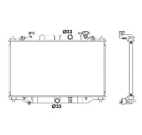 Radiator, racire motor NRF 58416 Radiator, racire motor NRF 58416
